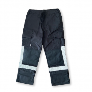 PANTALON DE RESCATE VITRIOLEN RIPSTOP NEGRO CINTA PLATA 1_Mesa de trabajo 1